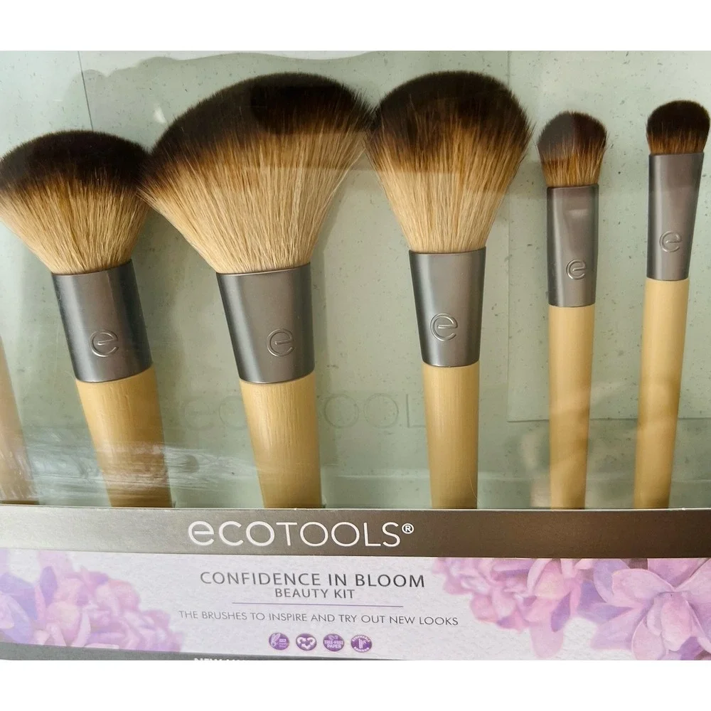 EcoTools Confidence In Bloom Makeup Brushes Kit 9 Pieces Beauty Kit